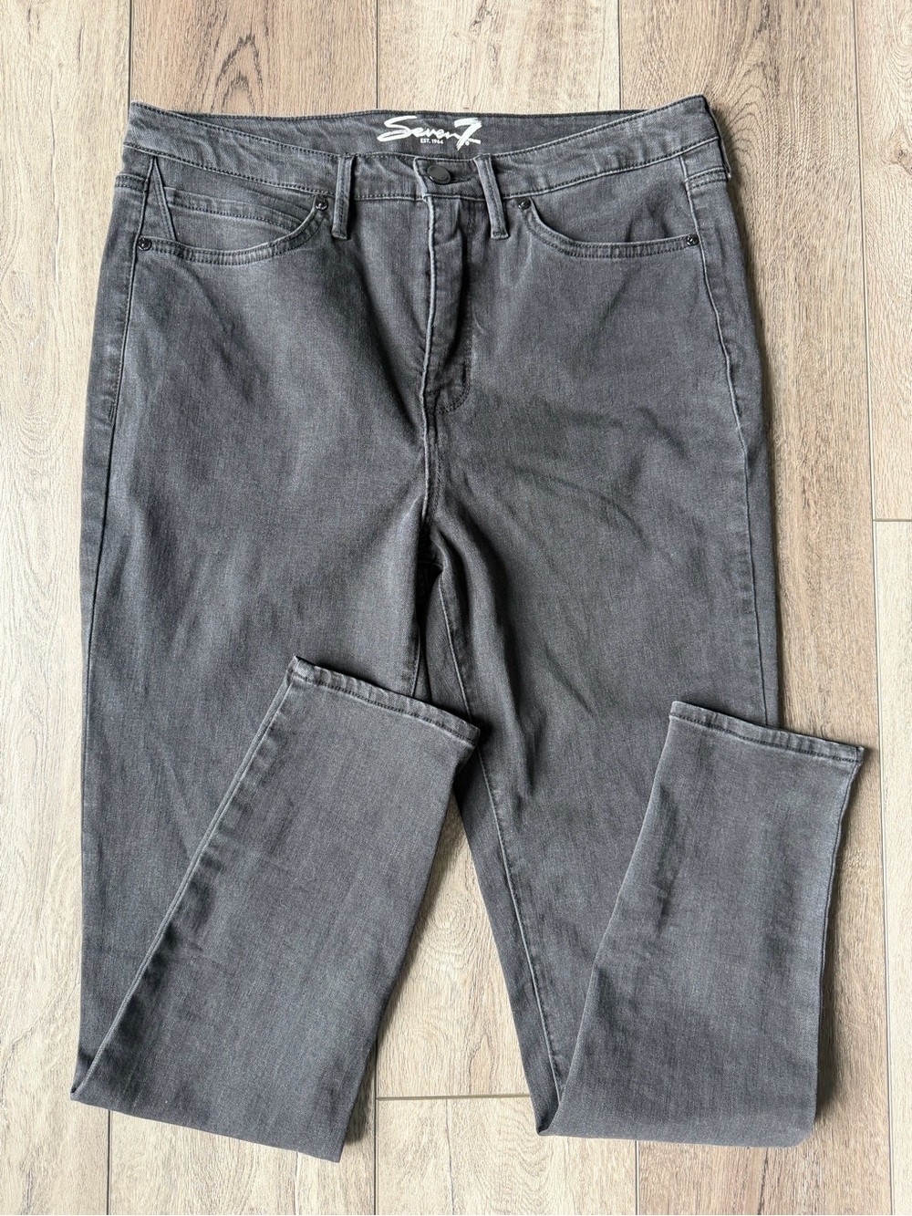 Seven- Distressed Black Skinny Jeans (12)